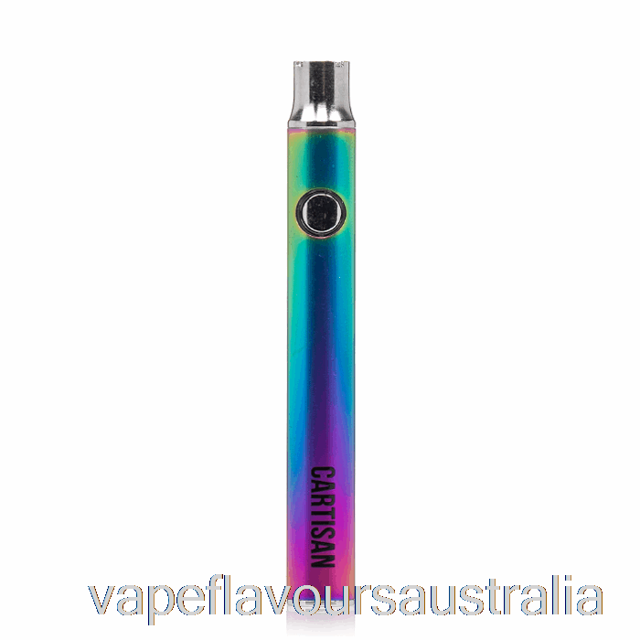 Vape Flavours Australia Cartisan Button VV 350 510 Battery Rainbow